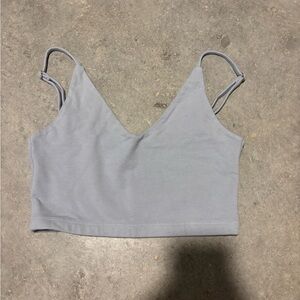 Brandy Melville Soft Gray Top